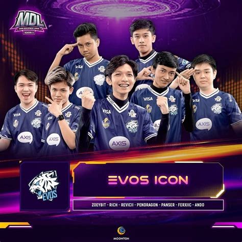 Jadwal Pertandingan Evos Icon Mdl Id Season 3 Mobile Legends Ml