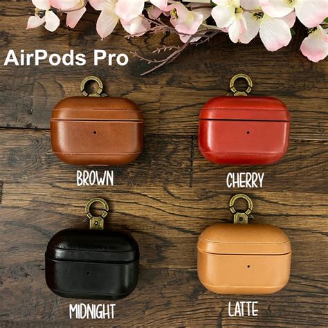 Leather Airpod Case Personalized Airpod Case With Hook Custom - Etsy