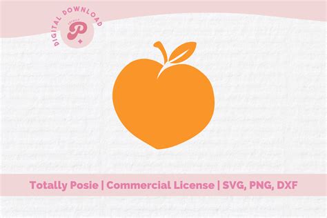 Peach Svg Graphic By Totally Posie Creative Fabrica