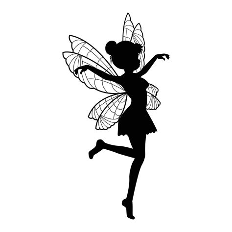 Cute Fairy Silhouette Illustration 11097021 Vector Art At Vecteezy