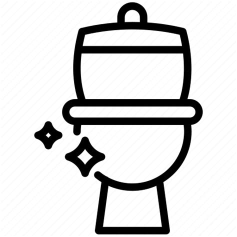 Toilet Bathroom Commode Restroom Clean Routine Hygiene Icon