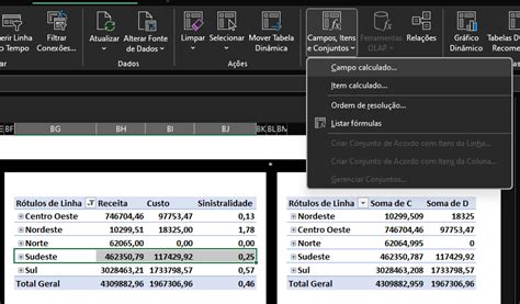 Tabela dinâmica campo calculado power pivot BI Excel criando