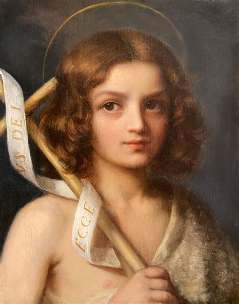 19th Century Italian School St John The Baptist As A Child Early