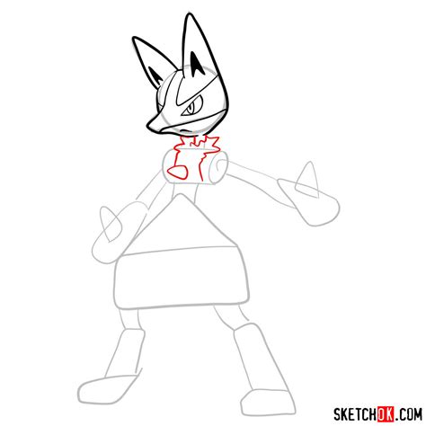 How To Draw Lucario Pokemon Sketchok