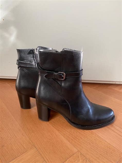 Stiefeletten Leder Schwarz Navyboot Gr Neuwertig Kaufen Auf