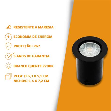 Embutido De Piso E Solo Flat In Led Interlight I Decor Lumen