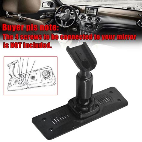 1X Car Interior Rear View Mirror Back Plate Panel Mounting Bracket For