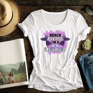 Beach Please I M A Mermaid Png Etsy