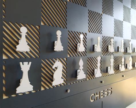 Giant Wall Chess Magnetic Chess Set Metal Wall Game Vertical Chess