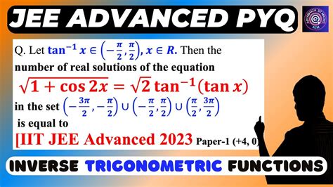 Very Easy Iit Advanced Question Inverse Trigonometric