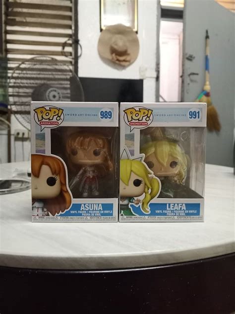 Asuna And Leafa Funko Pop Oob Once Hobbies And Toys Toys And Games On Carousell