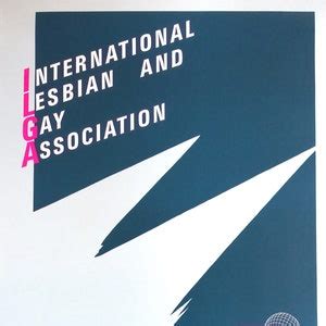 International Lesbian Gay Bisexual Trans And Intersex Association Original Vintage Poster