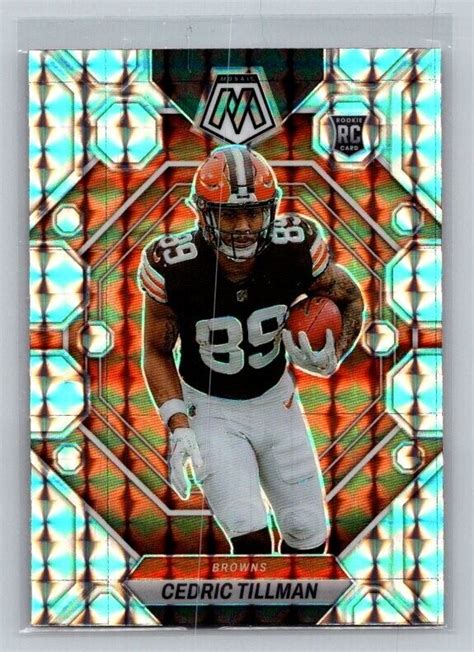 CEDRIC TILLMAN 2023 PANINI MOSAIC BROWNS ROOKIE SILVER PRIZM 296 RC SP