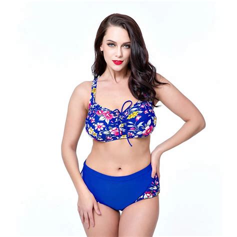 2017 Women Swimwear Sexy Plus Size Swimsuit Fat Wear Plus Size Bikini