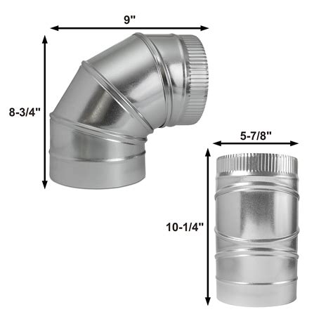 Inch Degree Hvac Elbow Duct Galvanized Gauge Adjustable Sheet