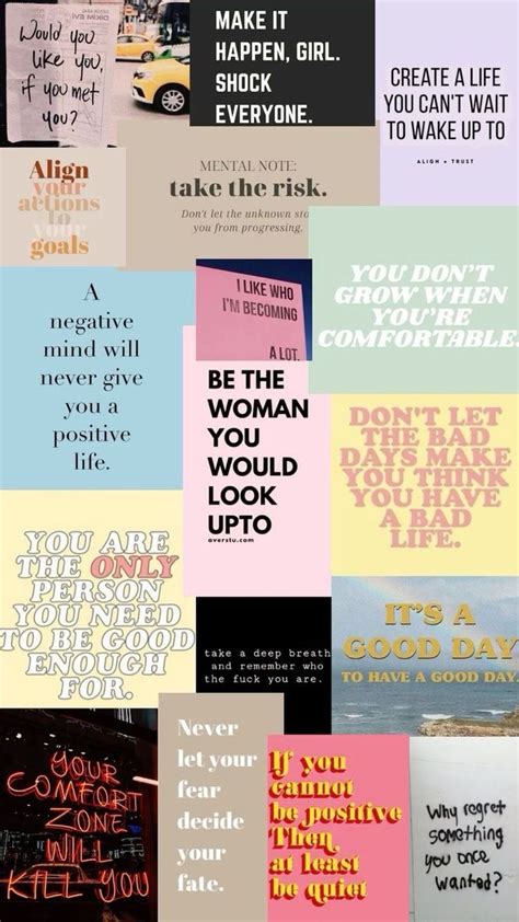 Motivational wallpaper quotes collage | Motivational quotes, Positive ...