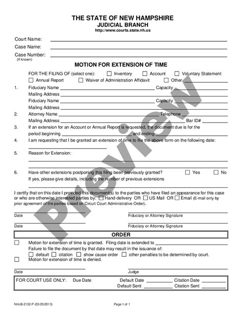 Motion For Extension Of Time Sample Us Legal Forms