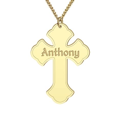 Personalized Cross Necklace