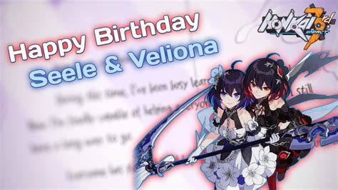 Seele And Veliona Birthday Cg V5 1 Honkai Impact 3rd Youtube