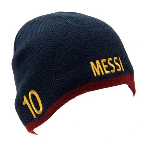 FC BARCELONA MESSI LIONEL KNITTED HAT CAP BEANIE SOCCER FOOTBALL CLUB