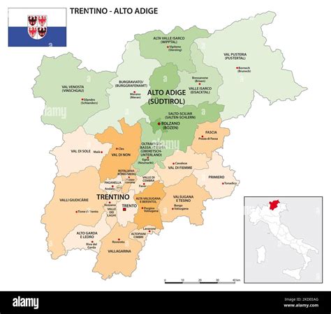 Trentino Map Vector Hi Res Stock Photography And Images Alamy