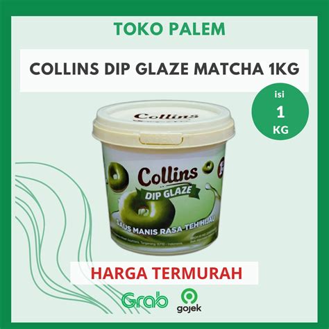 Jual COLLINS DIP GLAZE MATCHA GREEN TEA TOPPING DONAT PISANG NUGGET 1