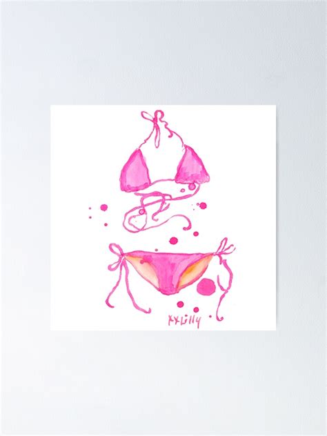Lilly Bikini Poster For Sale By Greekgoddess Redbubble