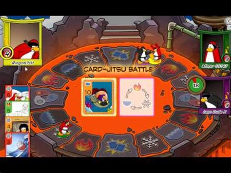 Let S Play Club Penguin Card Jitsu Fire I WIN YouTube