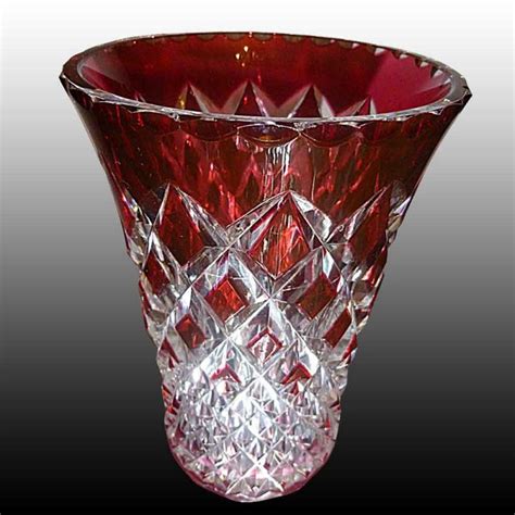 The Val Saint Lambert Crystal Works The Art Deco Vase Model Cdf