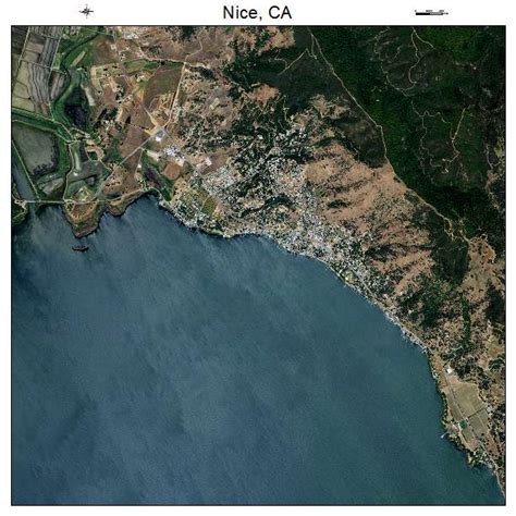 Aerial Photography Map of Nice, CA California