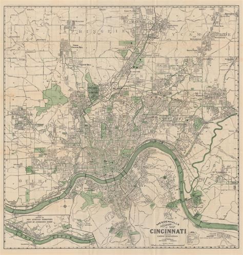 Mendenhall S Standard Guide Map Of Cincinnati Accompanied By New Ready Reference Street Index