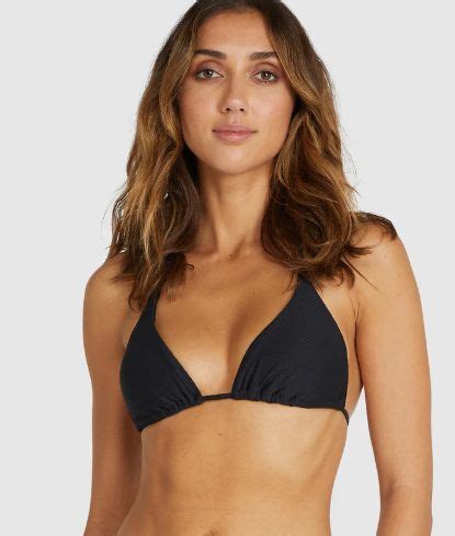 Baku Rococco Sliding Triangle Bikini Top Nero 6 A La Plage