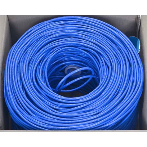 CABO LAN U UTP CAT5E 24 AWG 4 PARES CAPA CMX 305M 100 COBRE AZUL