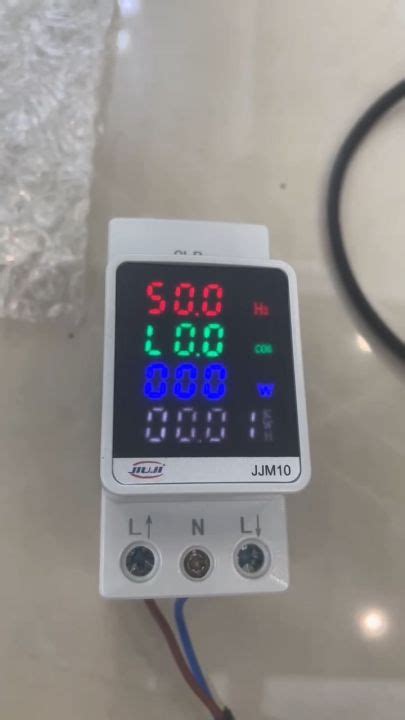 Jjm Din Rail Led Voltmeter Ammeter Active Power Factor Energy Meter