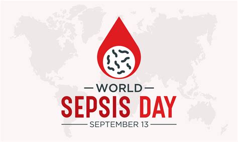 World Sepsis Day Is Observed Every Year On September 13 Vector