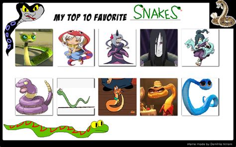 Top 10 Favorite Snakes By Bluesnake17 On Deviantart