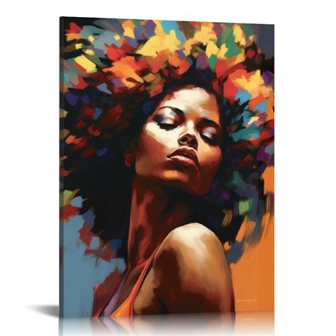 Aristuring African American Woman Wall Art Black Art Poster Graffiti