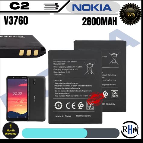 Nokia C Battery Model Ta V T Original Quality Li Ion Battery