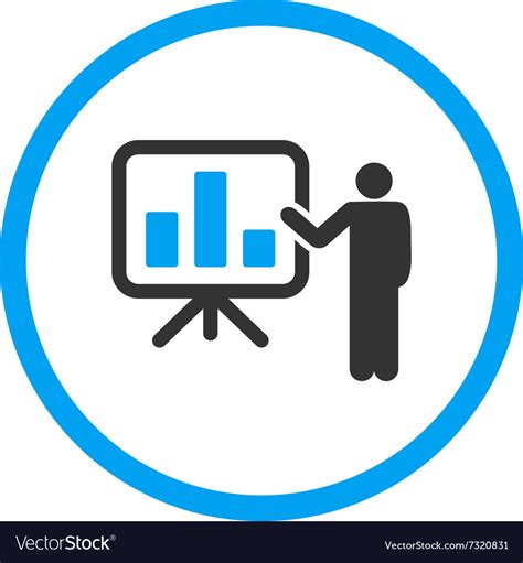 Presentation Flat Icon Royalty Free Vector Image