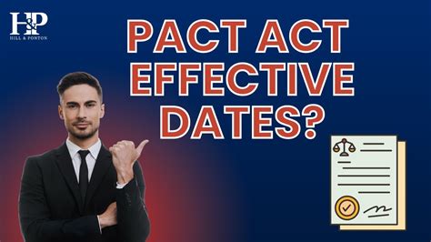 Pact Act Affecting Effective Dates Youtube