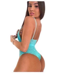 Kit Body Feminino Rendado Decote Sensual Lingerie Sexy Shopee Brasil