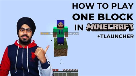 How To Play One Block In Minecraft Also TLauncher All Versions