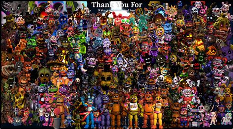 Fnaf Tous Les Personnages Epuzzle Puzzle Photo