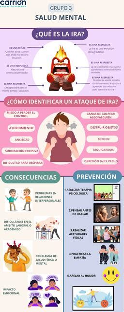 InfografÍa De La EmociÓn De La Ira Salud Mental Rosario Pamela