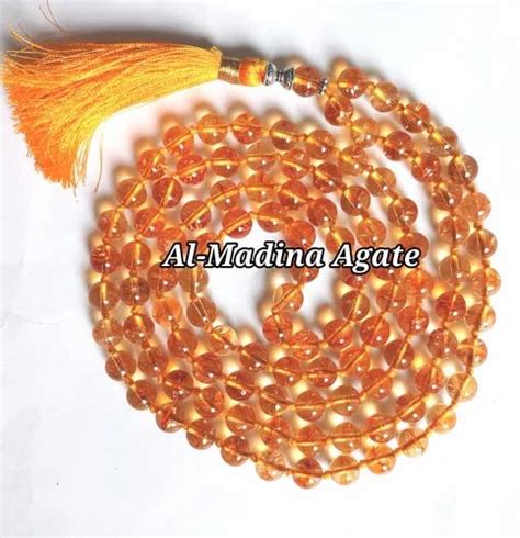 Al Madina Agate Yellow Citrine Jap Mala Natural At Rs Piece In