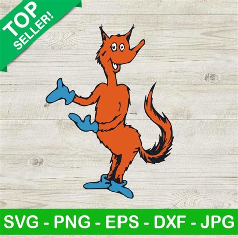 Fox In Socks Dr Seuss Svg The Cat In The Hat Svg Fox In Socks Svg Dr