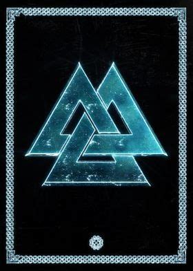 Valknut Poster Picture Metal Print Paint By Christopher Sanabria