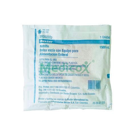 Bolsa Alimentacion Enteral Ml Baxter Coraz N M Dico