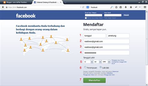 Cara Melakukan Pendaftaran Facebook Baru Daftar Fb Masuk Dan