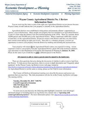 Fillable Online Web Co Wayne Ny Example Landowner Letter Wayne County